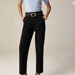 NEW J. Crew Women's Kate Pants Cotton Stretch Black Size 14